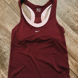 Nike Tennis Purple And Pink Razor Back Tank Top